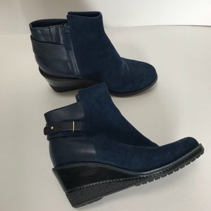 Blue Suede Shoes: Cole Haan Rayna Ankle Boots